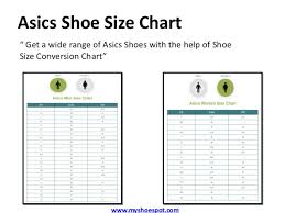 Asics Shoe Size Chart