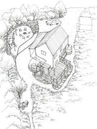 Axonometric Garden Drawing Drawntogarden Garden Drawing Axonometric Drawing Drawings