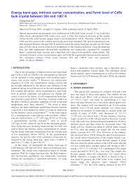 The intrinsic fermi levelwith respect to the middle of the gap. Pdf Energy Band Gap Intrinsic Carrier Concentration And Fermi Level Of Cdte Bulk Crystal Between 304 And 1067 K