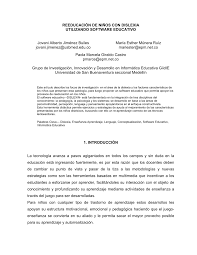Un 10 % de la población sufre dislexia, por lo que en españa se calcula que unos 600.000 niños tienen dislexia y no lo saben. Pdf Reeducacion De Ninos Con Dislexia Utilizando Software Educativo