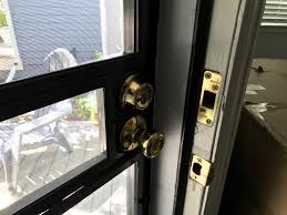 Jul 01, 2018 · not sure which model door you have, but on some models i have worked on, if you move the handle to the released position and while jiggling the door hit the door frame at the tip with a rubber mallet. Lock For Storm Door R Homedefense