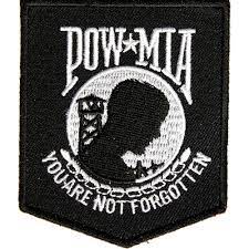 Pow Mia Patch Black White Tactical Patches Pow Mia Patches