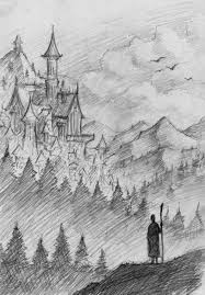 Drawing Pencil Sketches Cross Hatching 46 Super Ideas Landscape Sketch Pencil Sketches Landscape Landscape Drawings