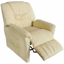Tv Massage Recliner Sofa Armchair Faux Leather Upholstered Recliner Cream Sling 284 00end Date Ebay Sales Massage Chair Recliner Chair Artificial Leather