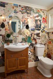 Wallpaper accent wall powder room. United States Vintage Map Wallpaper With Traditional Powder Room Accent Walls 660x990 Wallpaper Teahub Io