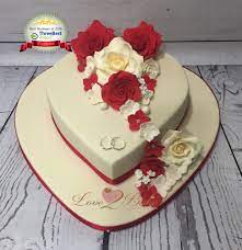Heart Shaped Flower Wedding Cake By Love2bake Feb 2018 Heart Cake Decoration Cake Makers Heart Shaped Cakes