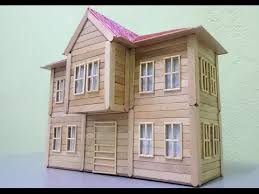 Maket Ev Yapimi Cumbali Evler Dondurma Cubuklarindan Nasil Yapilir Ev Yapimi Evler Cubuk