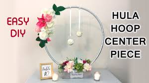 Surprise your loved ones with a fresh proflowers® flower delivery. Easy Diy Hula Hoop Floral Centerpiece Featuring Walmart Floral Arrangement Youtube