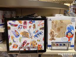 Disneyland Disney Ink And Paint Collection Sorcerer Mickey Wooden Model Paint Set And Art Supplies Micechat
