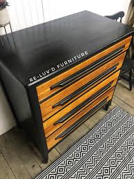 Lamp Black And Natural Drawer Dresser General Finishes Design Center This handmade, solid wood cherry moon 9 drawer dresser is built to order using natural cherry custom wood bedroom furniture made in america.