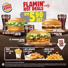Burger king delivery malaysia favourited! Have A Hearty Meal With Burger King Flamin Hot Deals For Only Rm5 90 Johor Foodie