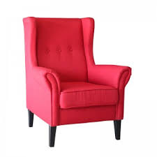 Selections include the finest brands in the industry including waverly, p/k lifestyles, p/kaufmann, sunbrella and covington. Red Fabric Bliss Timber Legs Lounge Armchair