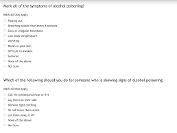 We did not find results for: Mark All Of The Symptoms Of Alcohol Poisoning Mark Chegg Com