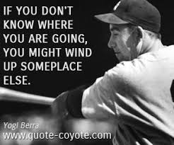 Quotes If You Don T Know Where You Are Going You Might Wind Up Someplace Else Yogi Berra Quotes Yogi Berra Yogi