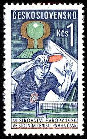 European Table Tennis Championship Table Tennis Stamp Postage Stamps