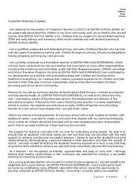 Are you a college student interested in getting a foot in the door with your chosen occupation? Classroom Teacher Job App Selection Criteria Resume Cover Letter Example