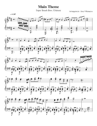 Super Smash Bros Ultimate Main Theme Sheet Music For