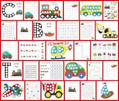 We have over 200 free printable sets available in several different themes just click the menu above to browse! Transportation Toys Do A Dot Printables Gift Of Curiosity