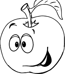 Cool Apple Smile Coloring Page Coloring Pages Color Mario Characters