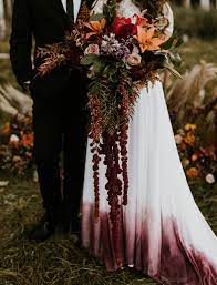 Dreamy Autumn Colors An Ombre Wedding Skirt Witch Wedding Halloween Themed Wedding Dark Wedding