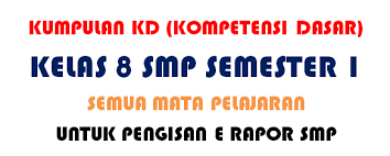 Rumusan kompetensi sikap spiritual, yaitu menghargai dan menghayati ajaran agama yang. Kumpulan Kd Kompetensi Dasar Kelas 8 Smp Semester 1 Edisi Revisi 2017 Format Doc Untuk Pengisan E Rapor Smp Pendidikan Kewarganegaraan Pendidikan Kewarganegaraan