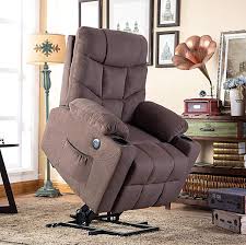 Mcombo Electric Power Lift Recliner Chair Sofa For Elderly 3 Positions 2 Side Pockets Recliner Chair Lift Recliners Recliner