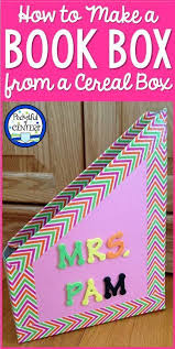 Book Boxes Using Recycled Cereal Boxes Book Boxes Classroom Book Box Kindergarten Diy