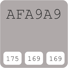 Clark Kensington Mysterious Gray N C19 Afa9a9 Hex Color