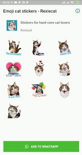 Further down you can see our collection of cat kaomojis. Emoji Cat Stickers Rexiecat For Android Apk Download