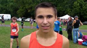 Harrison Thomas of Carterville HS wins the Boys Race
