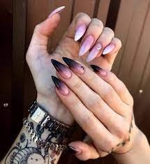 Moon Nails Goth Nails Grunge Nails Best Acrylic Nails