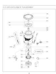 Wt5001cw lg wave series 4.5 cu.ft. Lg Electronics Wt5001cw Tub Assembly Appliance Parts