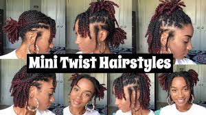 Flat twist out on natural hair short tapered cut. 7 Quick Mini Twist Hairstyles Natural Hair Youtube Twist Hairstyles Natural Hair Twists Mini Twists Natural Hair