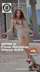 POV. U wanna learn to spin like Barbie come join me tonight at  @lakingsburbanksportscenter with @larollerskatinglessons $20 open skating  from 5-8. Class 6:30-7:30pm