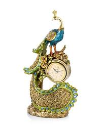 Biev Tavuskusu Biblo Saatli Guven Evim Peacock Peacock Art Tick Tock