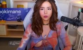 POKIMANE nipple slip