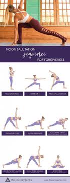 Moon Salutations Full Moon Yoga Practice For Forgiveness Clarity The Journey Junkie In 2020 Yoga Moon Salutation Moon Salutation Indian Yoga