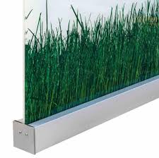 Klemmprofil Mit Eckiger Abdeckung Perviento Sichtschutz Glaszaun Sichtschutz Garten