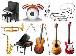 Epic royalty free rock music featuring electric guitars, drums, b. Free Vector Set Of Musical Instruments