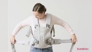 Babybjorn How To Buckle And Adjust The Waist Belt On Baby Carrier One Youtube