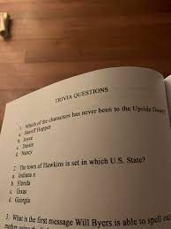 Some more details about the story can be gathered through these 85+ stranger things trivia questions and answers. See If You Can Catch The Mistake On The 1st Trivia Question In This Stranger Things Quiz Book That I Bought Strangerthings