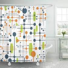 When searching the web for decoration inspiration, you come across many pictures of large and elegant. Cynlon Pink Black Retro Futuristic Blue Gold Modern Mid Century Bathroom Decor Bath Shower Curtain 66x72 Inch Walmart Com Walmart Com