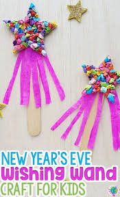 End of the year crafts kindergarten : New Years Craft For Kids Wishing Wand