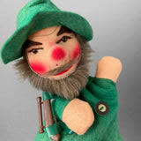 Vintage KERSA Hunter Hand Puppet ~ 1980s