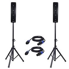 Build a mini line array. Sound Town 2 Pack 500w Passive Column Speaker Mini Line Array System W Two 4 X 4 Column Speakers Speaker Stands And 9 Feet Speakon To Speakon Cables Carpo V4 Walmart Com Walmart Com