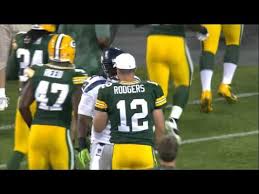 In what could be their final meeting on the field, former cal teammates marshawn lynch and aaron rodgers shared some words and exchanged jerseys following sunday's divisional playoff game. Marshawn Lynch Hugs Aaron Rodgers And Tickles His Moustache Youtube