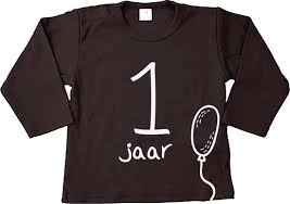Bol Com Leeftijdsshirt 1 Jaar Ballon Verjaardagshirt Voor 1e Verjaardag Kind