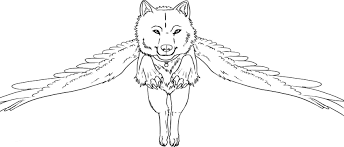 Save & print free ➤wolf with wings coloring worksheets for your child to strengthen world of imagination & creativity. Wolves With Wings Coloring Pages Novocom Top