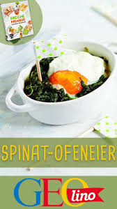 Spinat Ofeneier Rezepte Lebensmittel Essen Essen