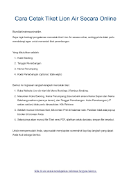 Let's explore north maluku wings air 8 june 2021: Cara Cetak Tiket Lion Air Secara Online